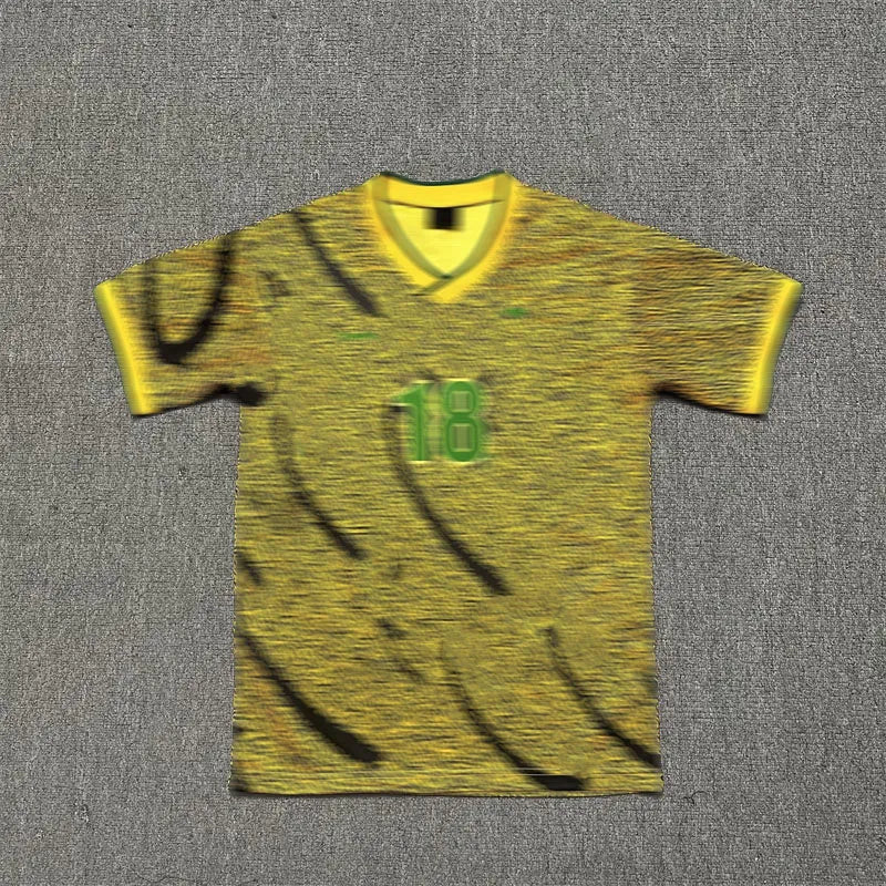 Designer Mens T-Shirt Digital Pattern Letter Print Vintage Sports Casual Soccer Jersey Y2K Shirts Summer Loose Short Sleeve Jerseys Tops Men