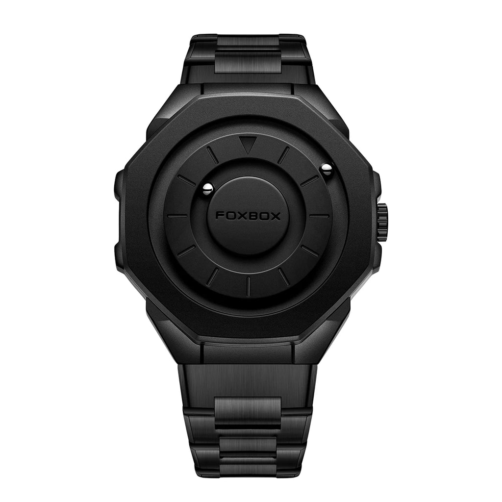 Fashion Casual Men'S Watch Silicone Waterproof Sports Quartz Wristwatches Luxury Rolling Magnetic Steel Ball Business Man Watch