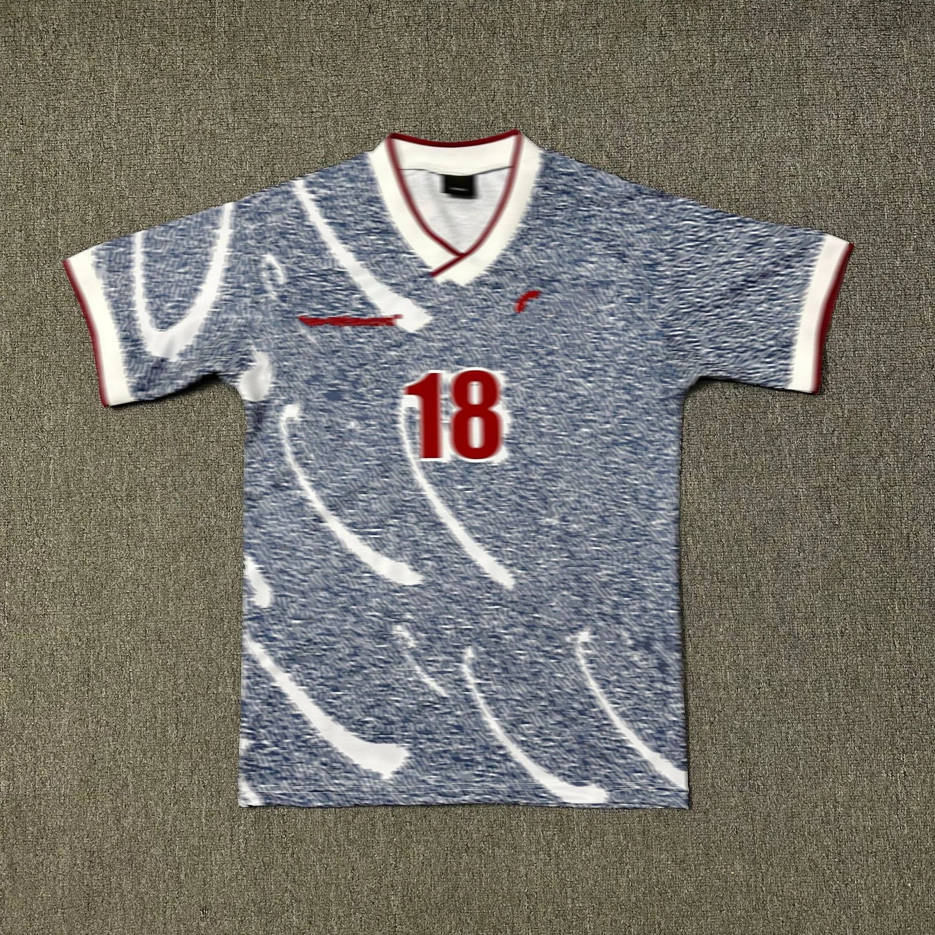 Designer Mens T-Shirt Digital Pattern Letter Print Vintage Sports Casual Soccer Jersey Y2K Shirts Summer Loose Short Sleeve Jerseys Tops Men