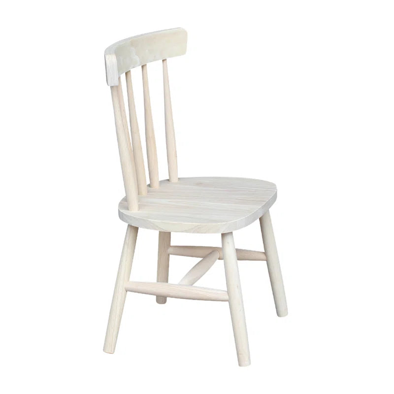 Miner Kids 11.25'' Unfinished Wood Desk or Activity Chair Chair and Ottoman