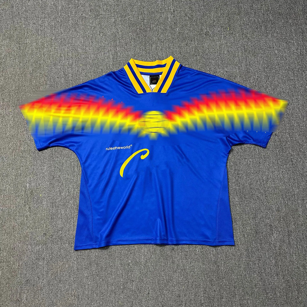 Designer Mens T-Shirt Digital Pattern Letter Print Vintage Sports Casual Soccer Jersey Y2K Shirts Summer Loose Short Sleeve Jerseys Tops Men