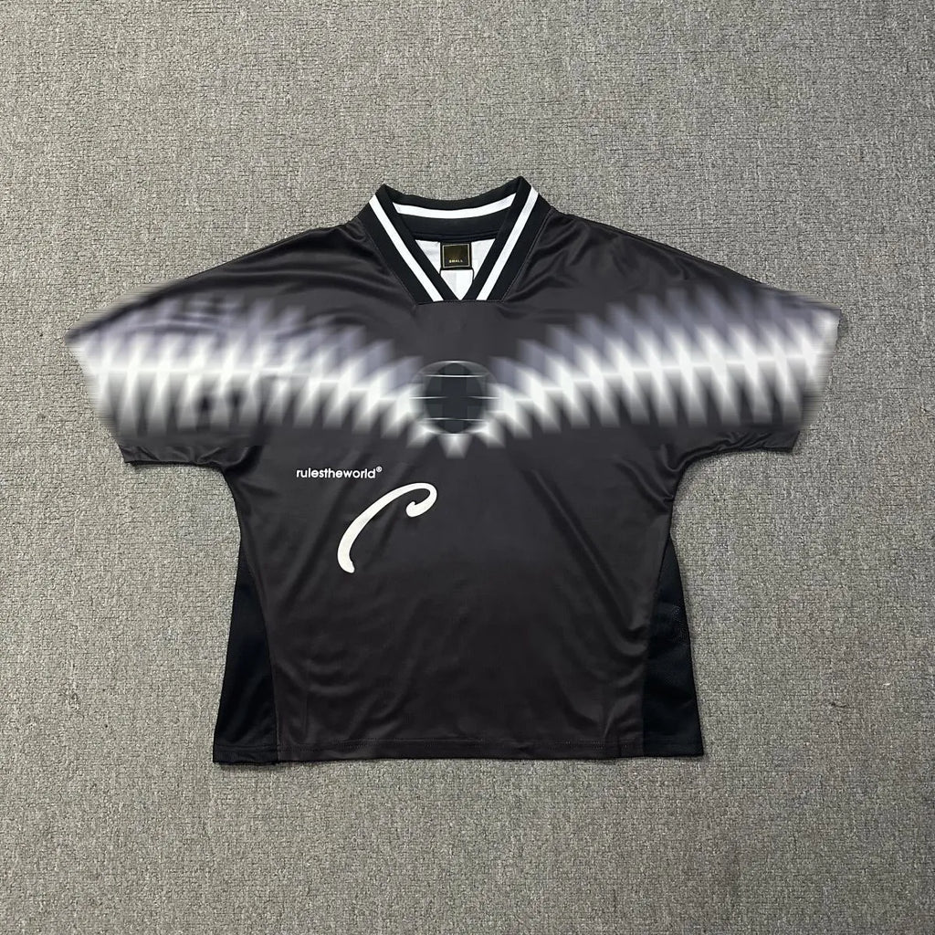 Designer Mens T-Shirt Digital Pattern Letter Print Vintage Sports Casual Soccer Jersey Y2K Shirts Summer Loose Short Sleeve Jerseys Tops Men