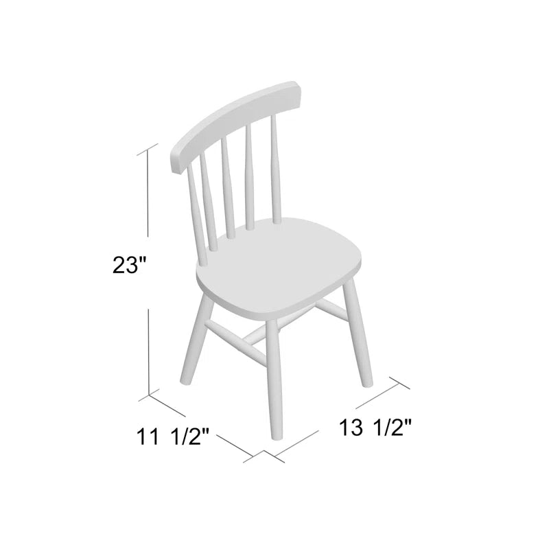 Miner Kids 11.25'' Unfinished Wood Desk or Activity Chair Chair and Ottoman