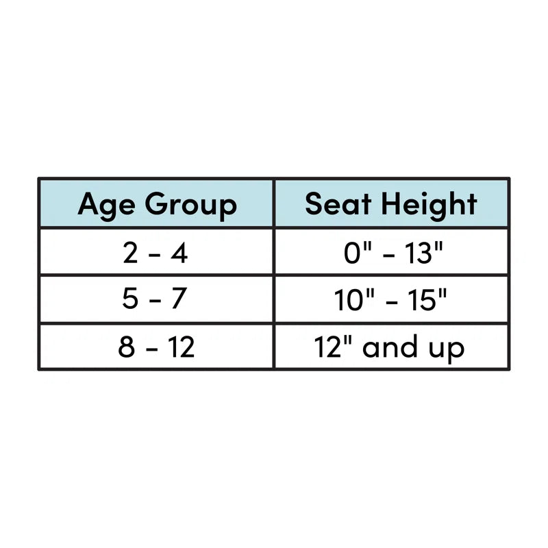 Miner Kids 11.25'' Unfinished Wood Desk or Activity Chair Chair and Ottoman