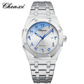 High-End Men'S Watches Waterproof 42Mm Special Eastern Arabic Numerals Dial Calendar Quartz Wristwatch Man Luxury Watch