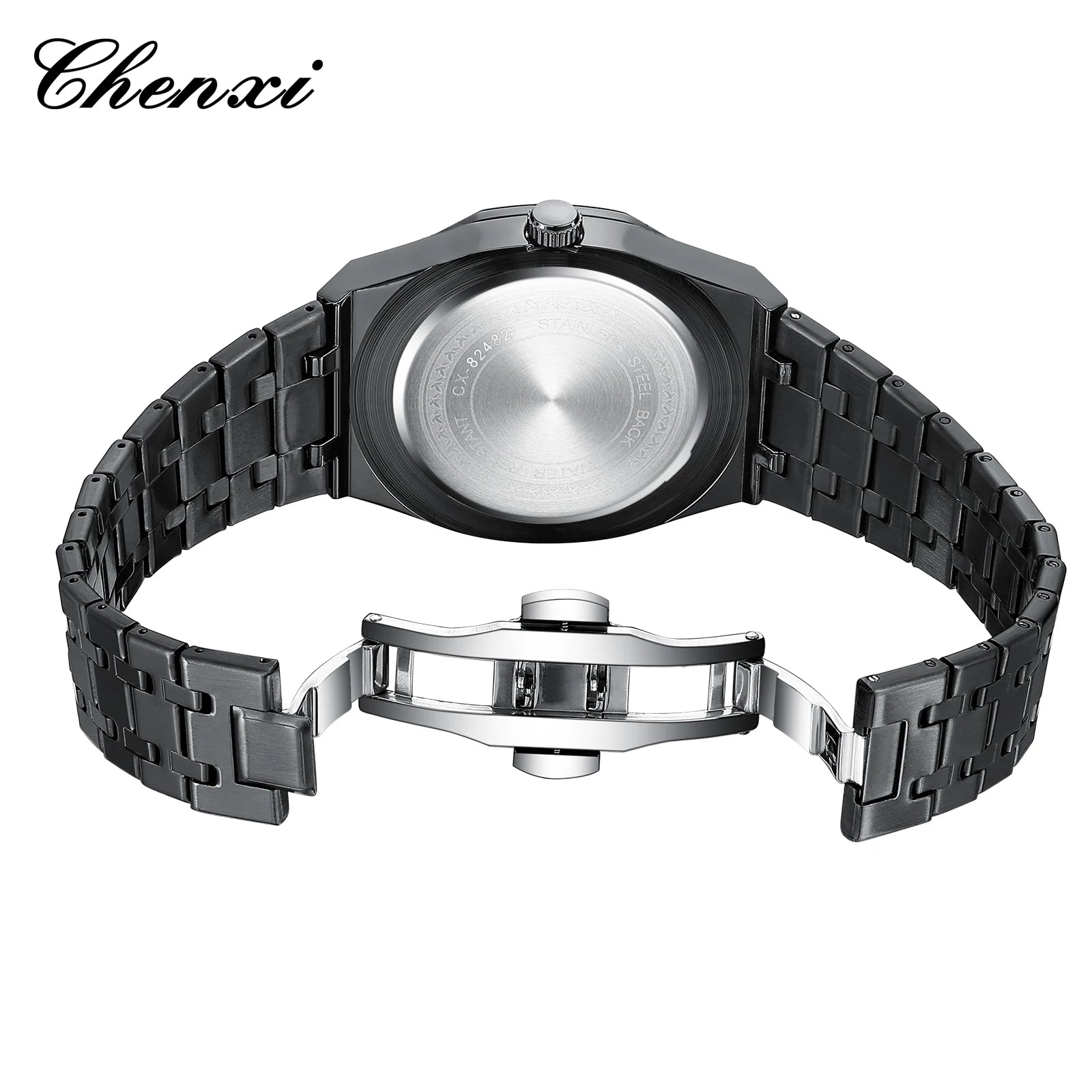 High-End Men'S Watches Waterproof 42Mm Special Eastern Arabic Numerals Dial Calendar Quartz Wristwatch Man Luxury Watch