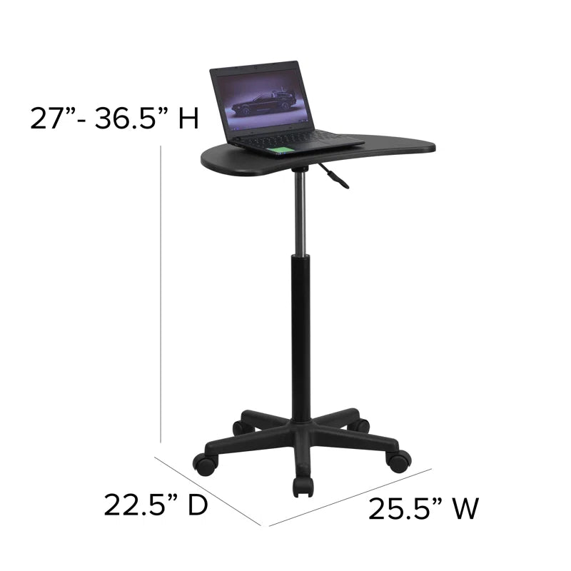 Robertson Eve Sit to Stand Height Adjustable Mobile Laptop Desk/Speaker'S Lectern