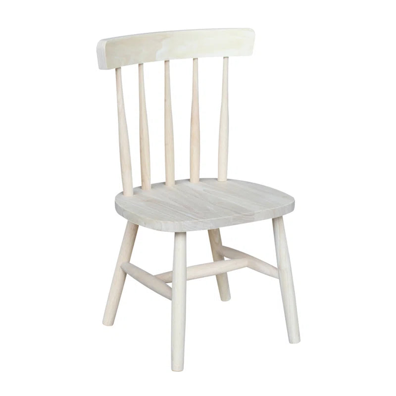 Miner Kids 11.25'' Unfinished Wood Desk or Activity Chair Chair and Ottoman