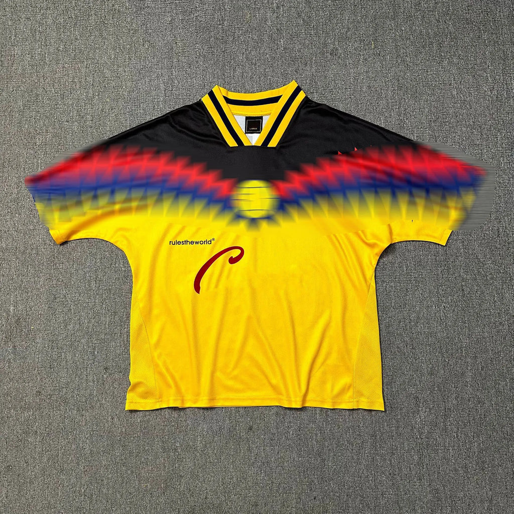 Designer Mens T-Shirt Digital Pattern Letter Print Vintage Sports Casual Soccer Jersey Y2K Shirts Summer Loose Short Sleeve Jerseys Tops Men