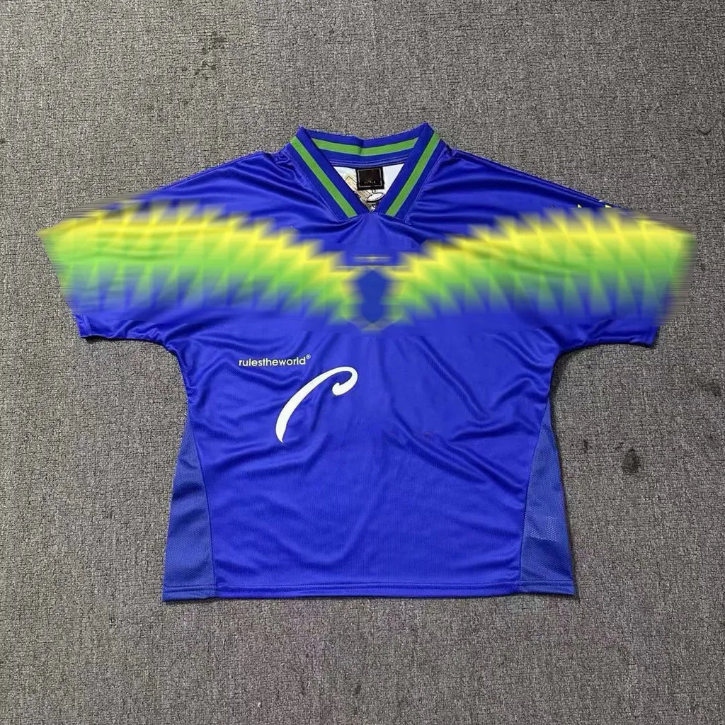 Designer Mens T-Shirt Digital Pattern Letter Print Vintage Sports Casual Soccer Jersey Y2K Shirts Summer Loose Short Sleeve Jerseys Tops Men