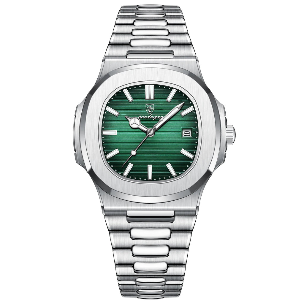 Luxury Watch for Man Waterproof Luminous Date Men Wristwatch Square Stainless Steel Business Men'S Quartz Watches Reloj