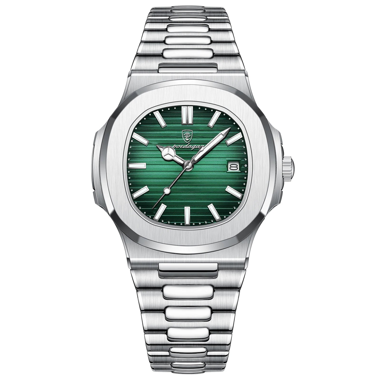 Luxury Watch for Man Waterproof Luminous Date Men Wristwatch Square Stainless Steel Business Men'S Quartz Watches Reloj